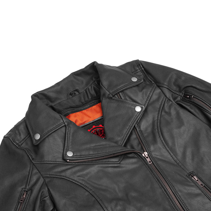 Women's Modern Longer Beltless Biker Jacket