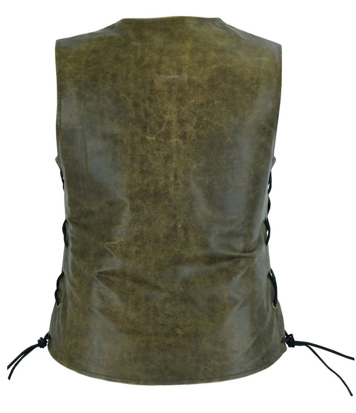 Women's Stylish Longer Body 3/4 Vest - Side Laces - Two T