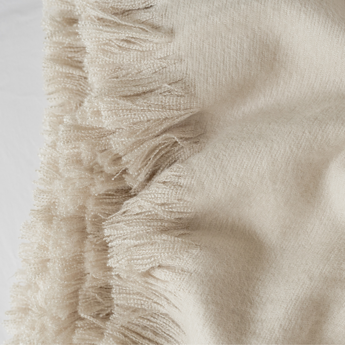 Birch Bamboo Woven Fringe Blanket #color_birch