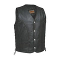 Wrangler - Men's Ultra Leather Motorcycle Vest