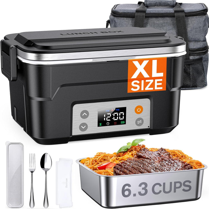 XL 6.3-Cup Cordless Electric Lunch Box for Adults