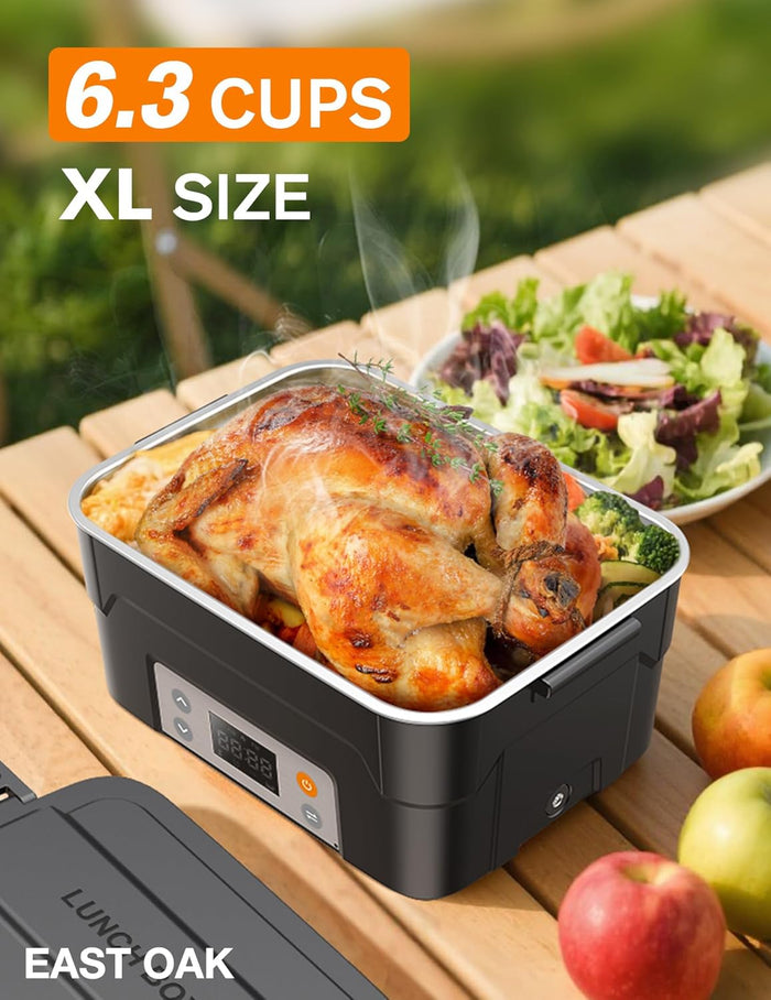XL 6.3-Cup Cordless Electric Lunch Box for Adults