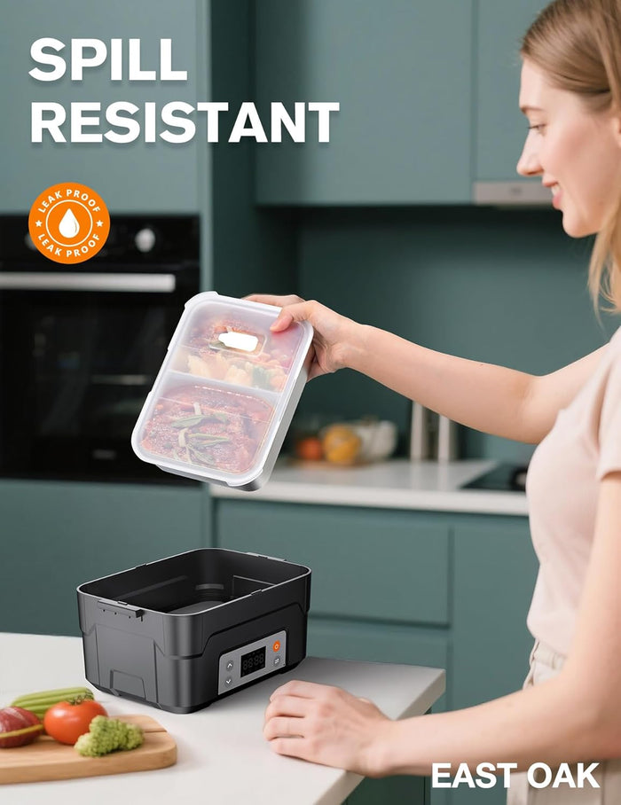 XL 6.3-Cup Cordless Electric Lunch Box for Adults