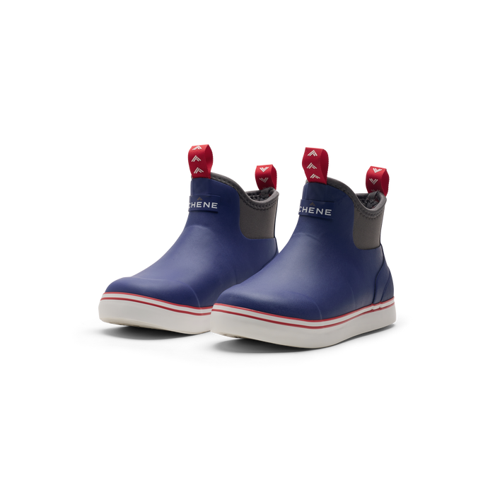 Youth Scout Deck Boot in Red / White / Blue, product #red_/_white_/_blue