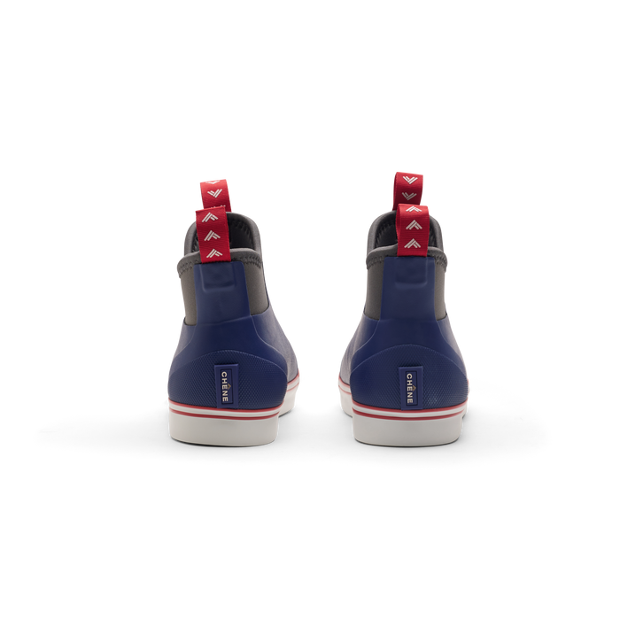 Youth Scout Deck Boot in Red / White / Blue, product #red_/_white_/_blue
